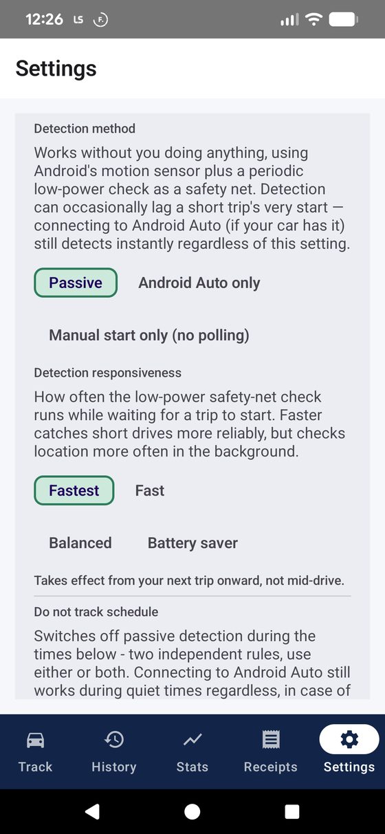 Location precision showing Currently: Precise, and the Automatic detection toggles below it